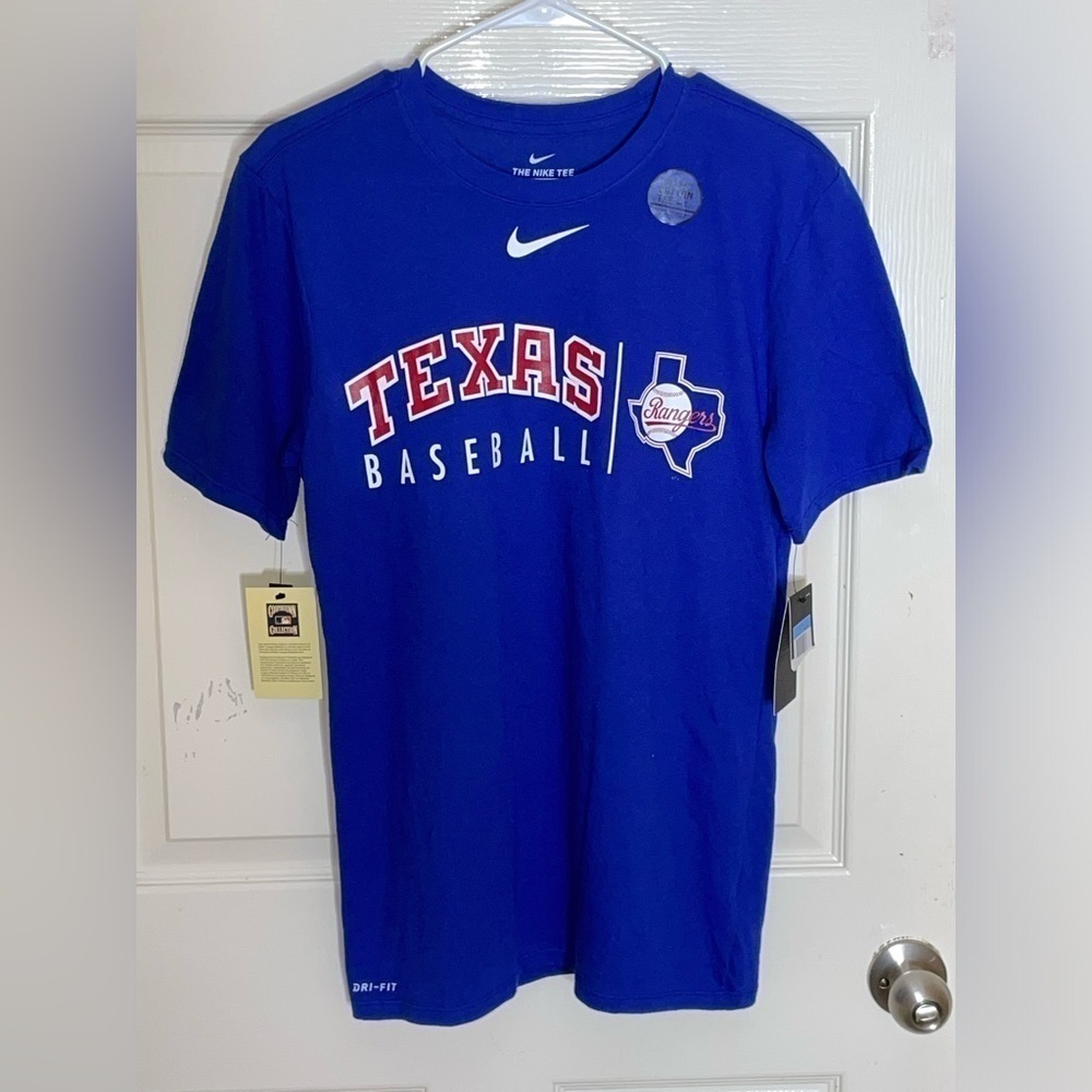 Nike Texas Rangers MLB T-Shirt Dri-Fit Short Sleeve Size Medium​​​​​​​​​​​ - Picture 9 of 10